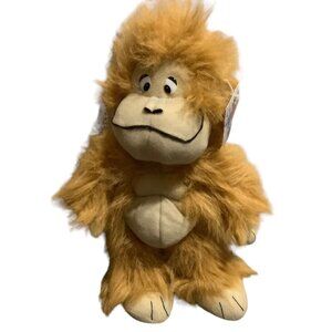 RARE Classic Toy Monkey Gorilla Plush Stuffed Animal 13" Fluffy Shaggy Brown Tan